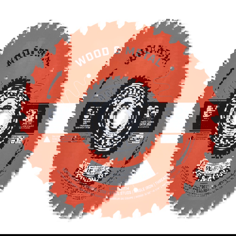 Wet & Dry Cut Saw Blade: 6-1/2